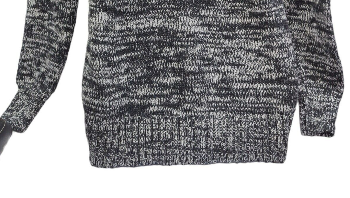 WOMEN'S OLD NAVY CHARCOAL GRAY STRETCH COTTON BLEND TURTLENECK SWEATER
