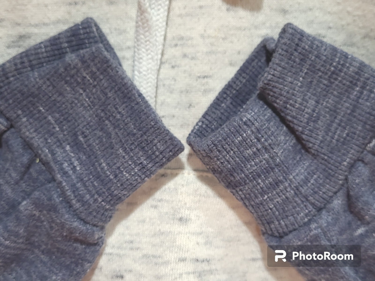 Doublju Womens Size  Medium Heather Blue & Light Gray Hoodie