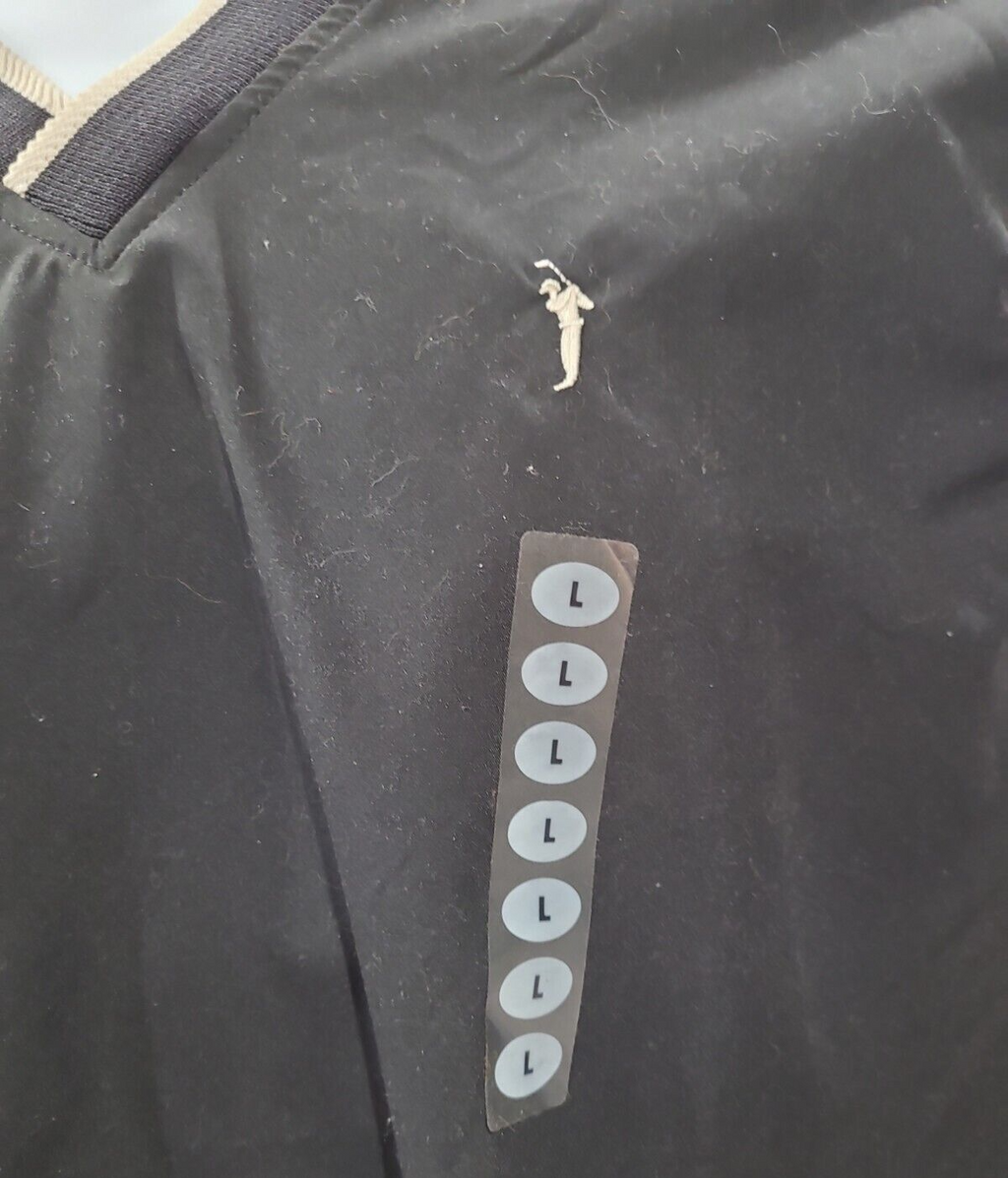 Austin Golf Pullover Sleeveless Vest Size Large Black  Wind Water Resistant