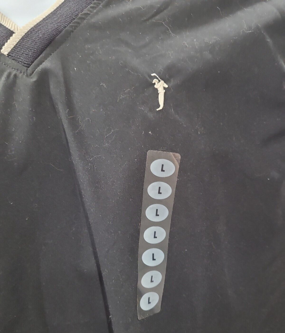 Austin Golf Pullover Sleeveless Vest Size Large Black  Wind Water Resistant