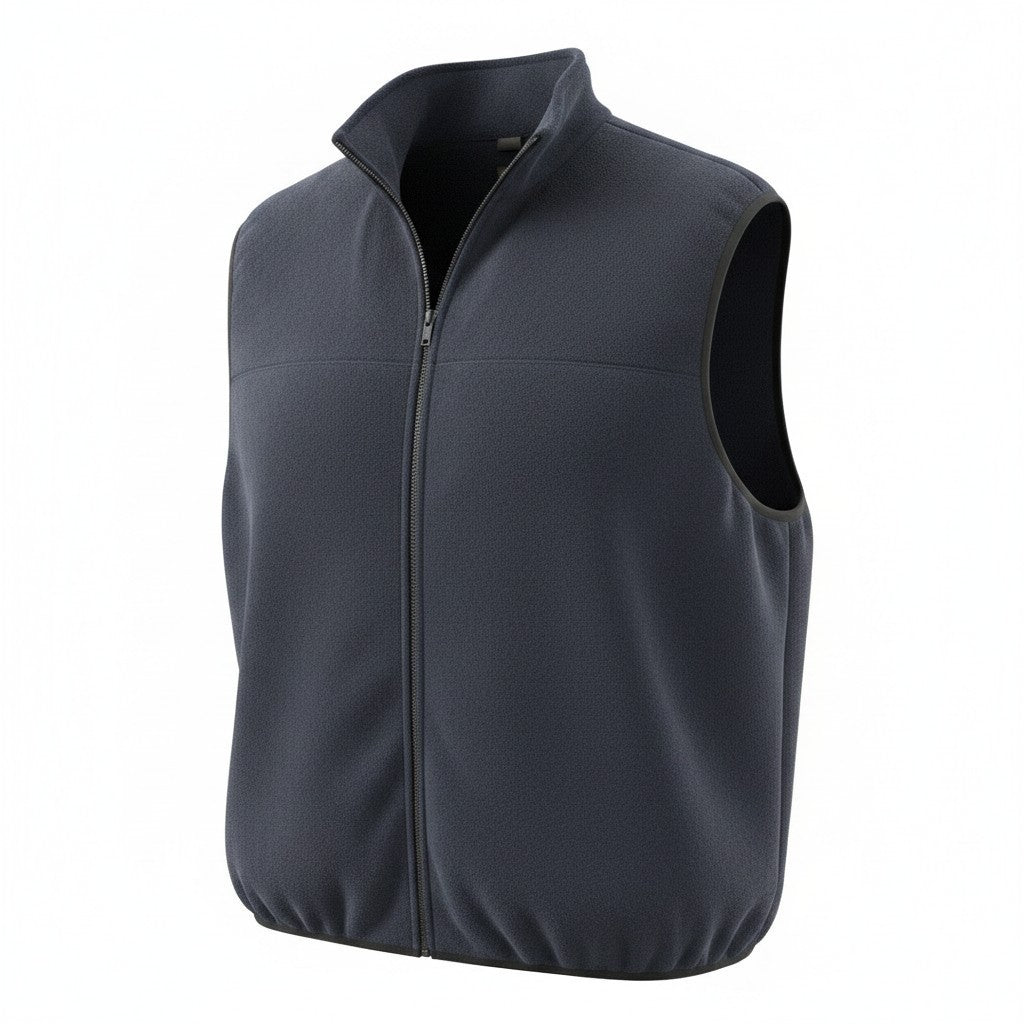 Dunbrooke Navy Blue Fleece Sleeveless Zip-Up Vest 3XL