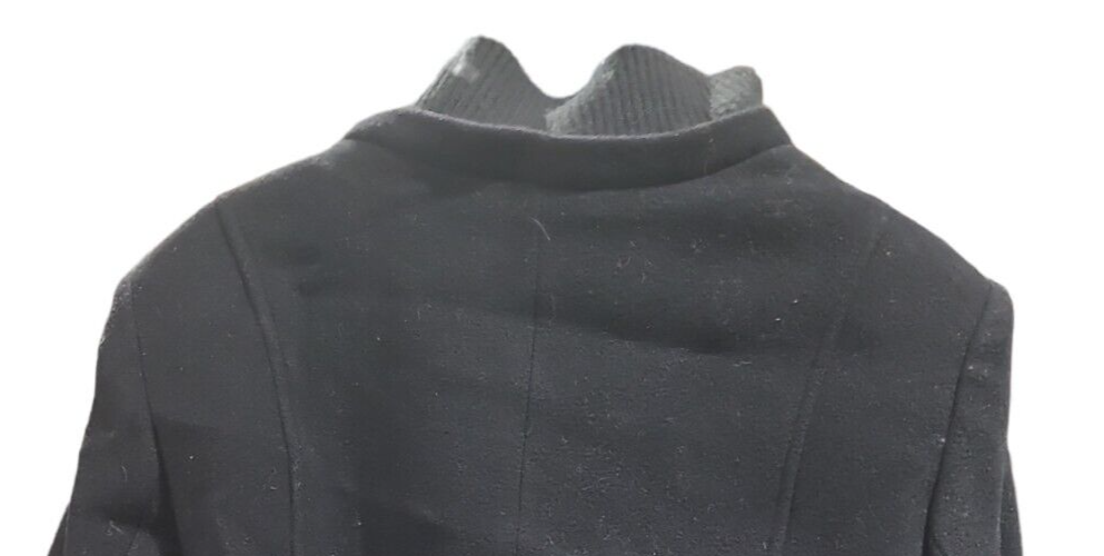 Liz Claiborne  Womens L Black Polyester Blend Dual Close Peacoat