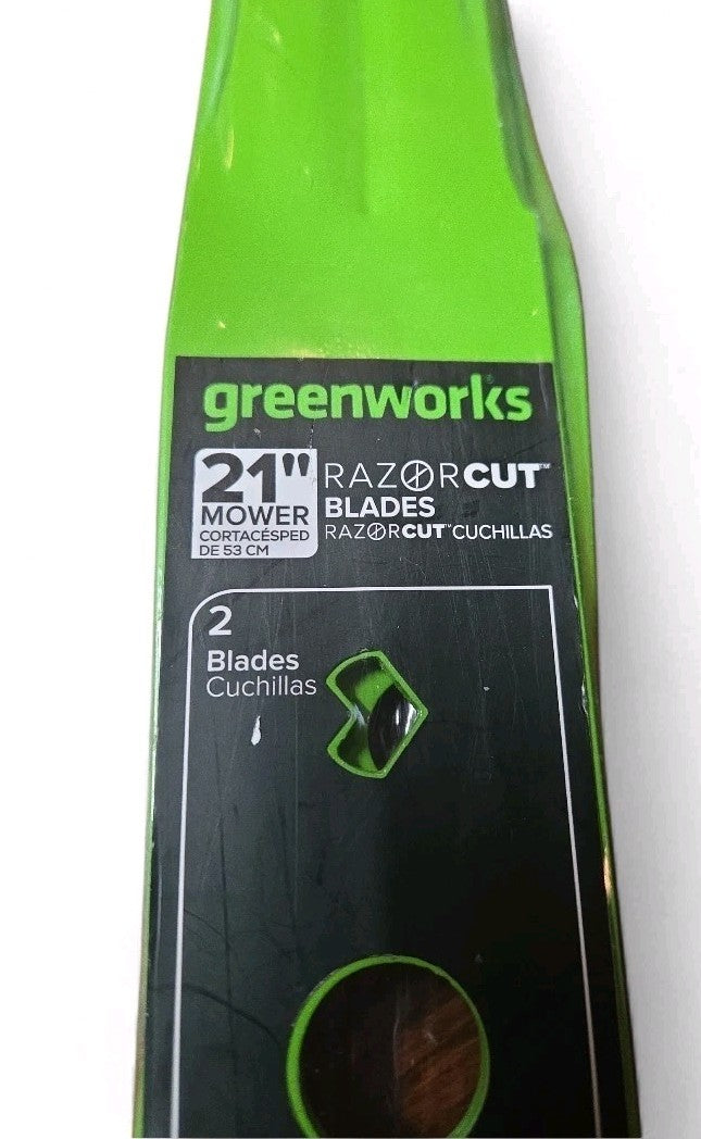 Greenworks 21” Mower Razor Cut Blade Compatible With 60V Dual Blade Lawn New