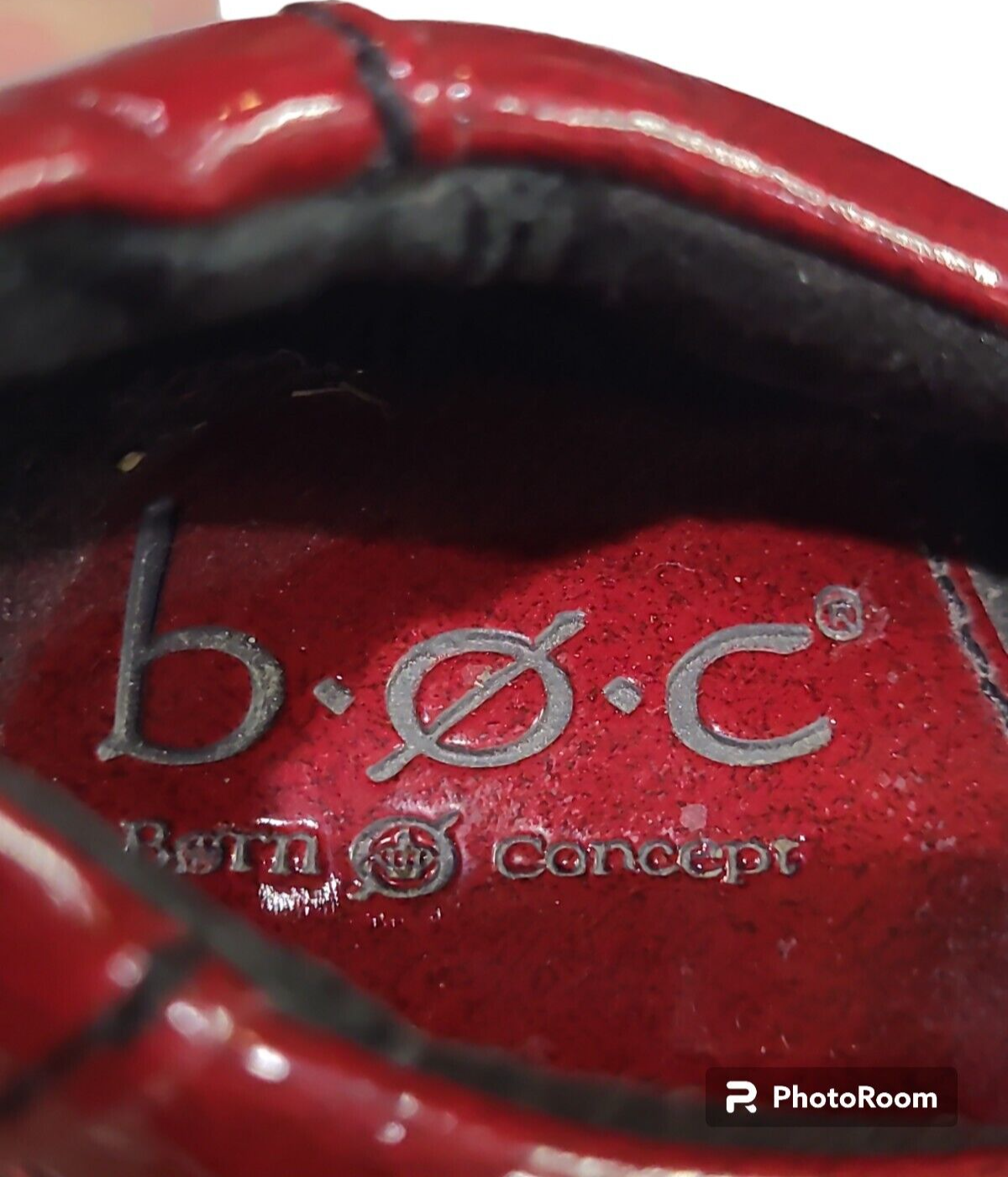 B.O.C. Cherry Red Soft Leather Clogs/Mules Women’s Size 6