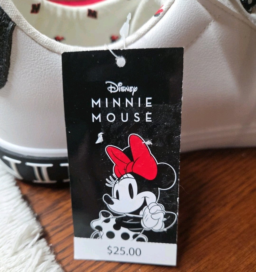 Disney Minnie Mouse Women's Sneakers: Ground Up Tennis Shoes White Size 9 NWT