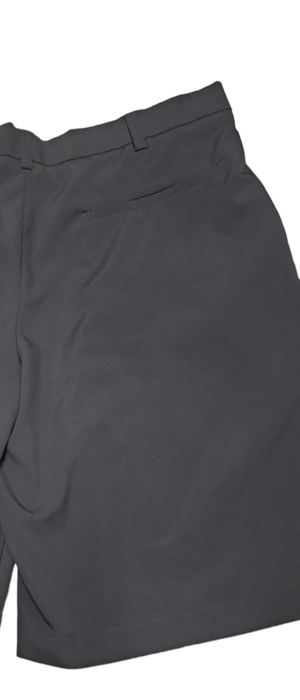 PGA Tour Golf Shorts Mens Size 36 Black Pleated Front with Pockets