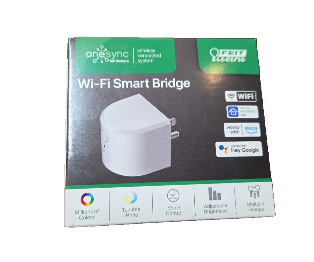 Feit Electric OneSync Landscape WiFi Bridge to Feit App Control 120-Volt Plug