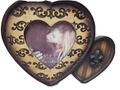Heart Shaped Standing Ceramic Resin Picture Frame 4x4by Rainbow
