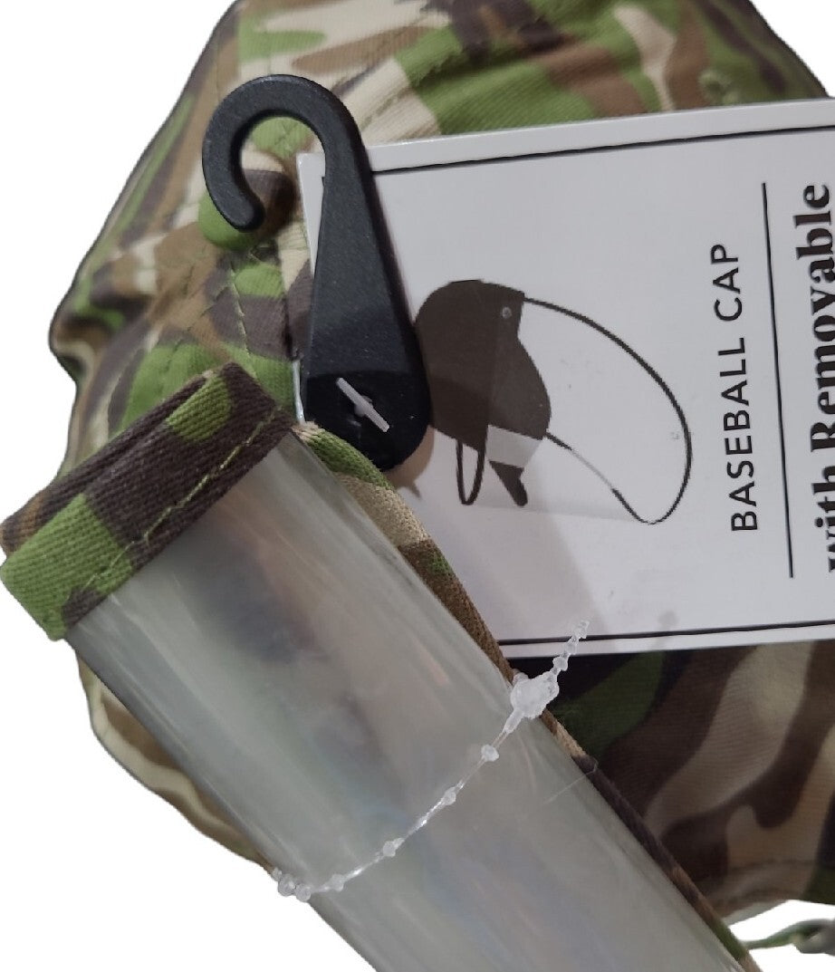Camo Baseball Cap with Shield (LOC EC-11)
