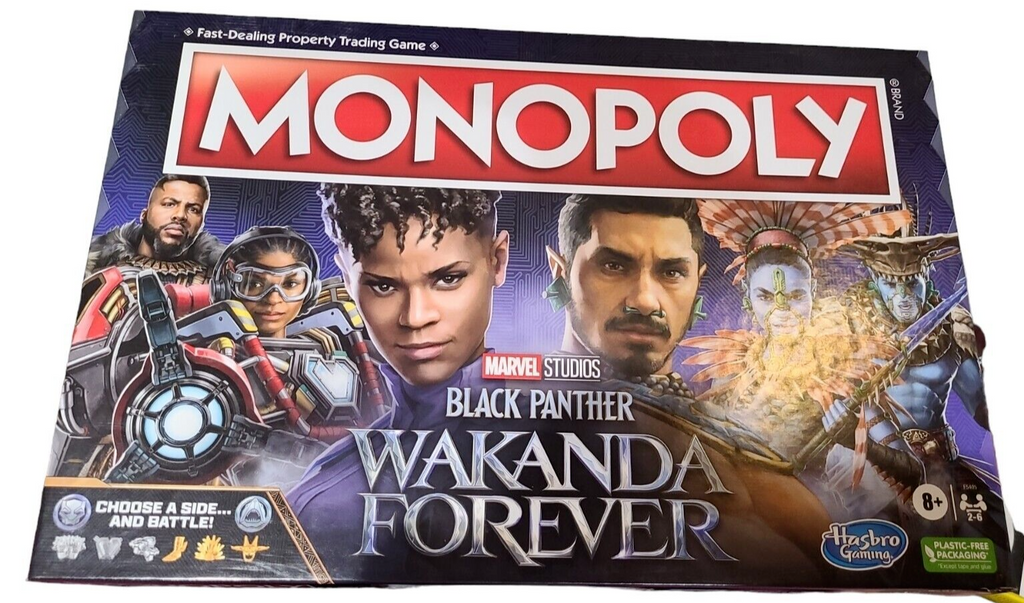 Monopoly: Marvel Studios' Black Panther: Wakanda Forever Edition Board Game- NEW
