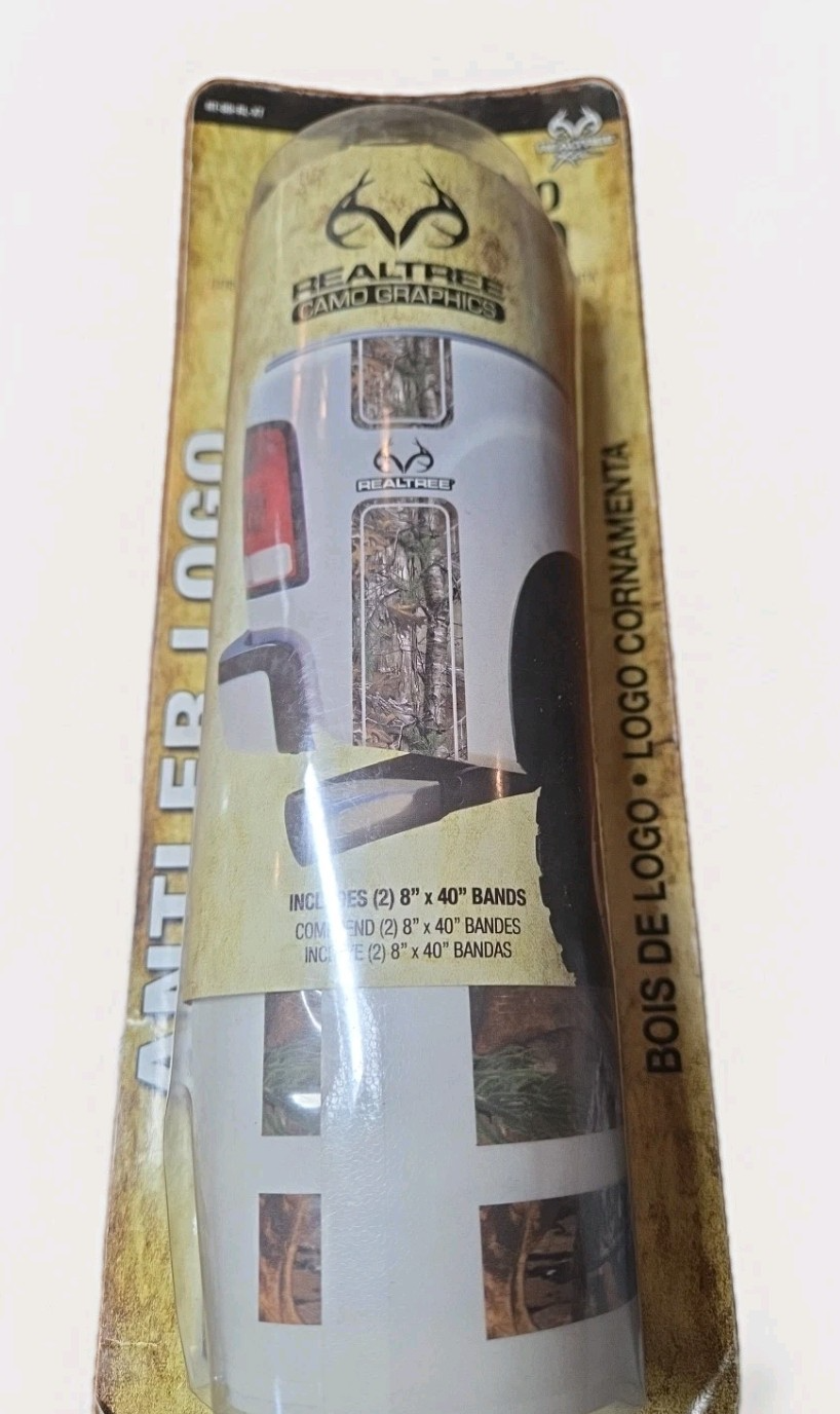 Realtree Antler Logo Bed Band Bed  2- 8" X 40" Vinyl Bed Bands