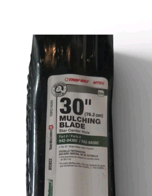MTD Troy-Bilt 30 in 3-in-1 Mulching Mower Blade 942-04385 742-04385