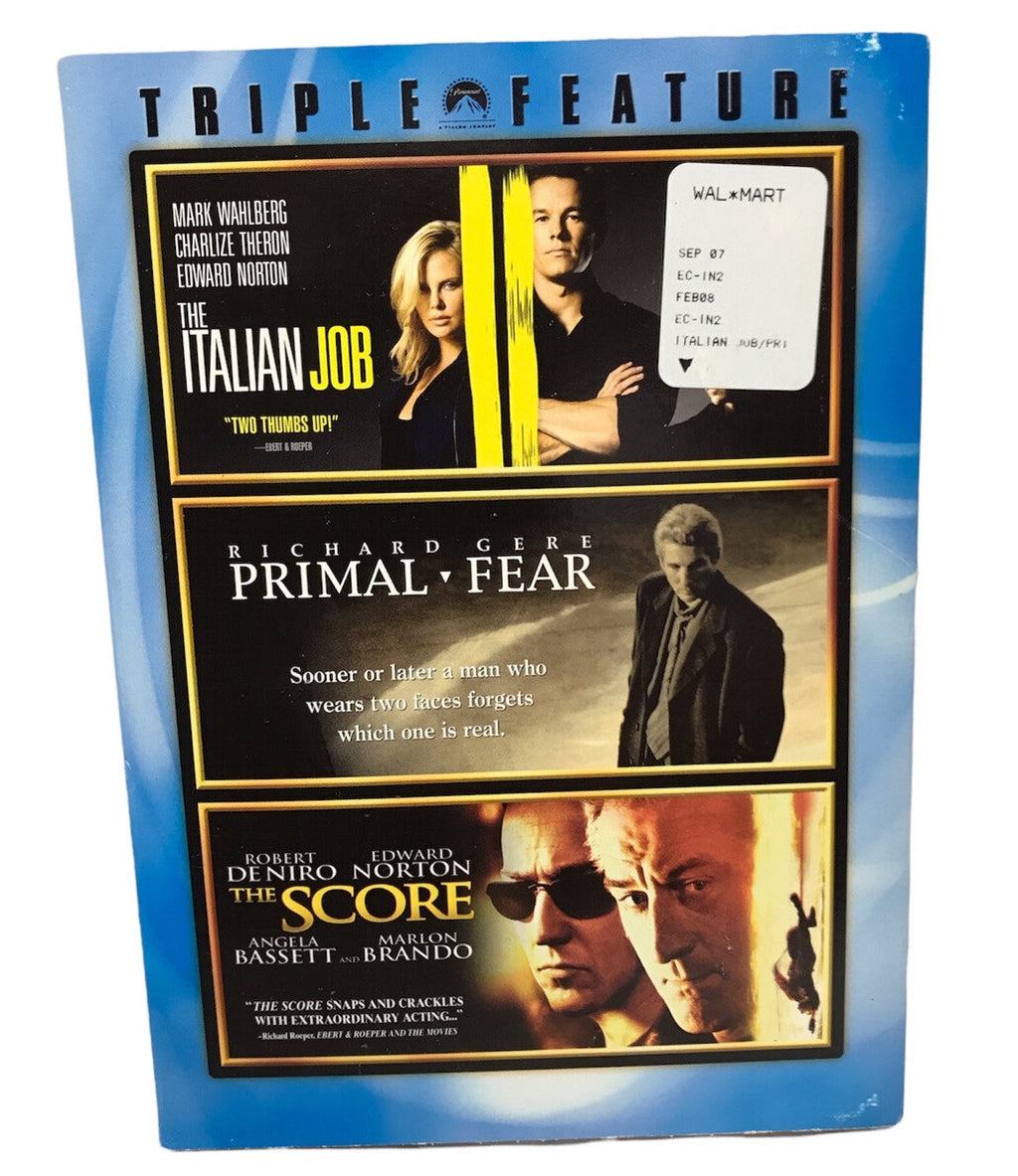 The Italian Job/Primal Fear/The Score (DVD, 2007, 3-Disc Set, Widescreen)