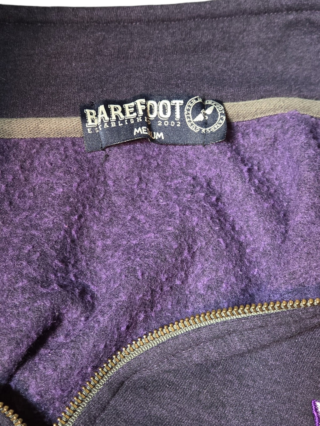 Tarelton State University Jacket M Barefoot 1/4 Zip Purple Pullover