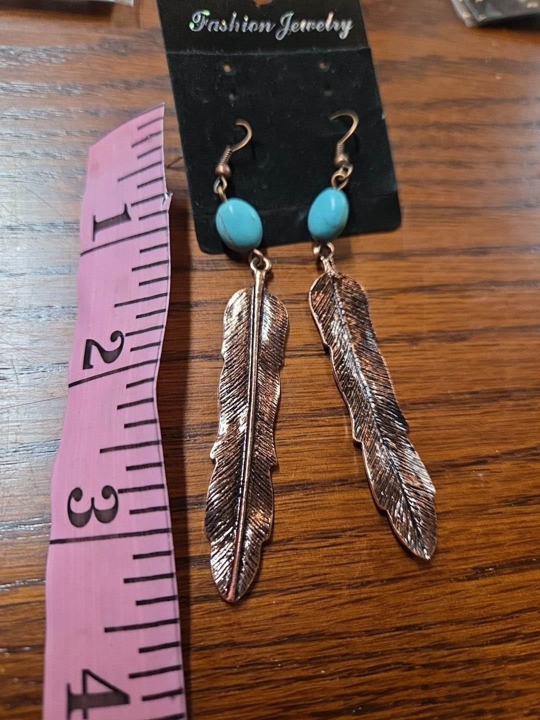 Boho Dangle Earrings Turquoise & Gold Tone, Fashion  Jewelry