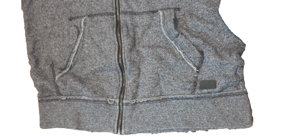 AEROPOSTALE  Zipper Front Hoodie Black Gray Size M