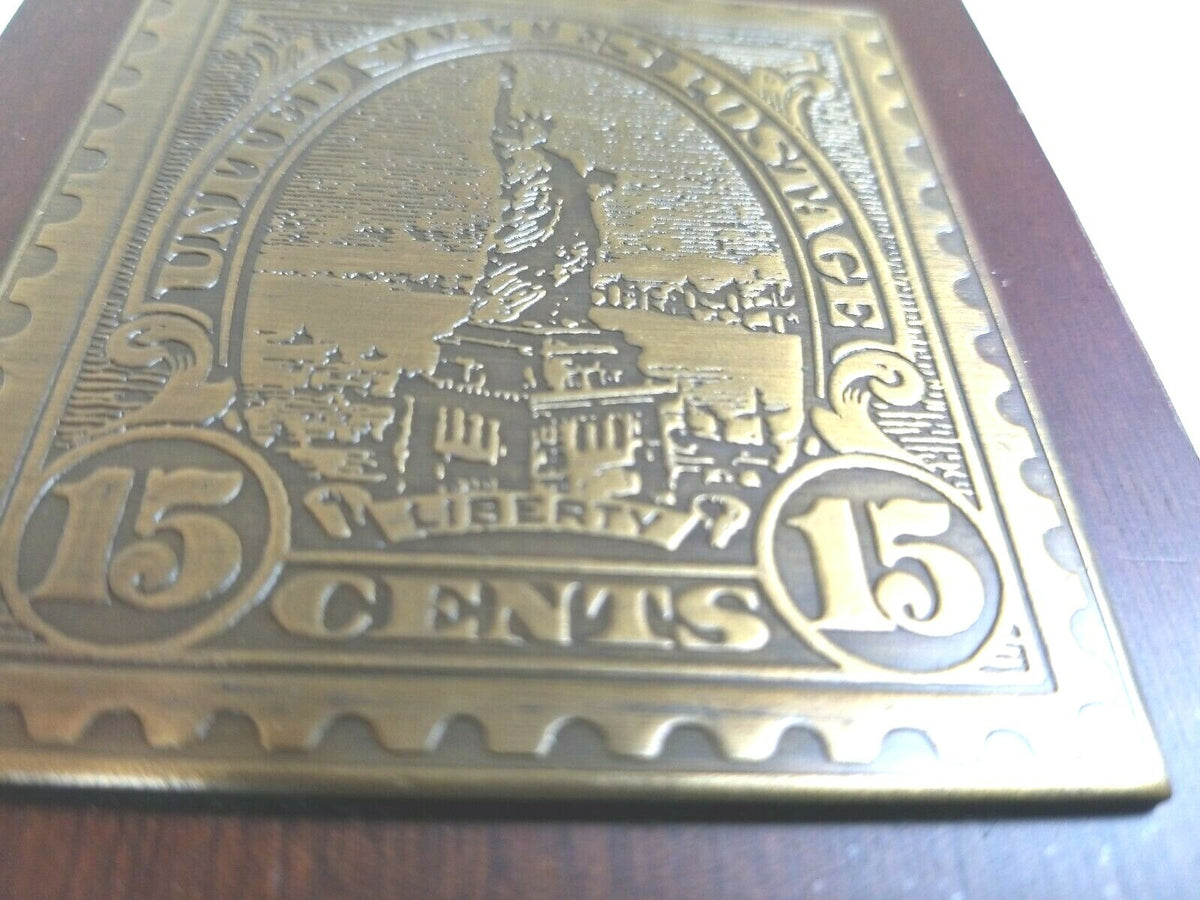 Avon Collectible "Statue of Liberty" Brass Stamp Centennial 1886 -1986 Vintage
