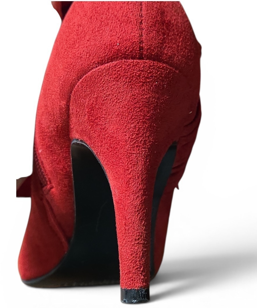 💖Vintage Covington   Red Suede Knee          Size-8  Boots