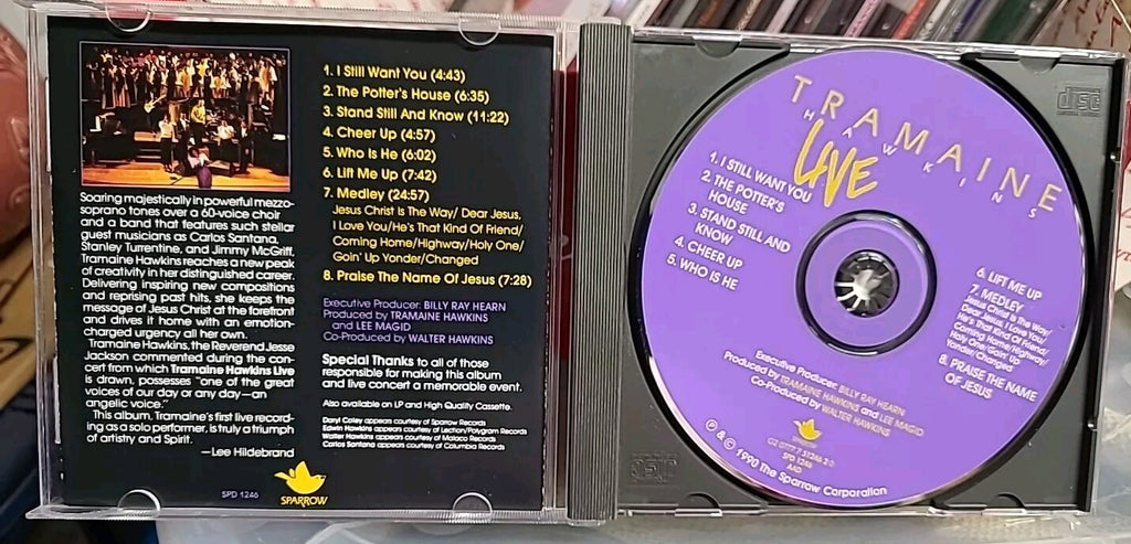 Live by Tramaine Hawkins (CD, Nov-1992, Sparrow Records)