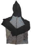 AEROPOSTALE  Zipper Front Hoodie Black Gray Size M