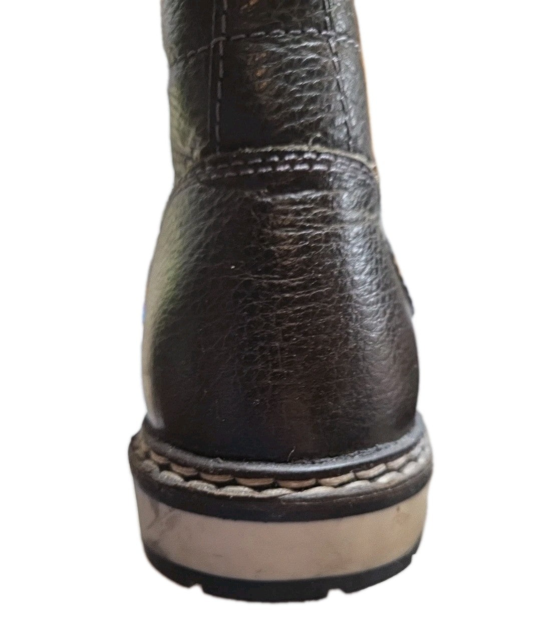 Crown Vintage Boots Men's 10.5 Fielding Quilted Cap Toe Brown Navy Casual Preppy