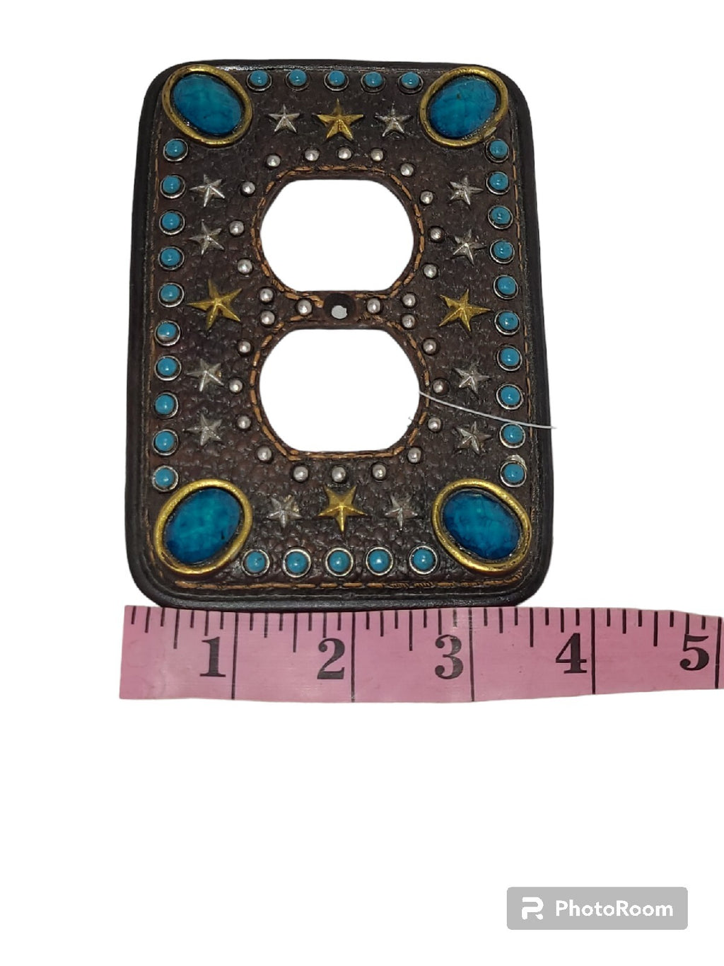 Embellished Leather Toggle Switch & Outlet Coordinating Set Covers