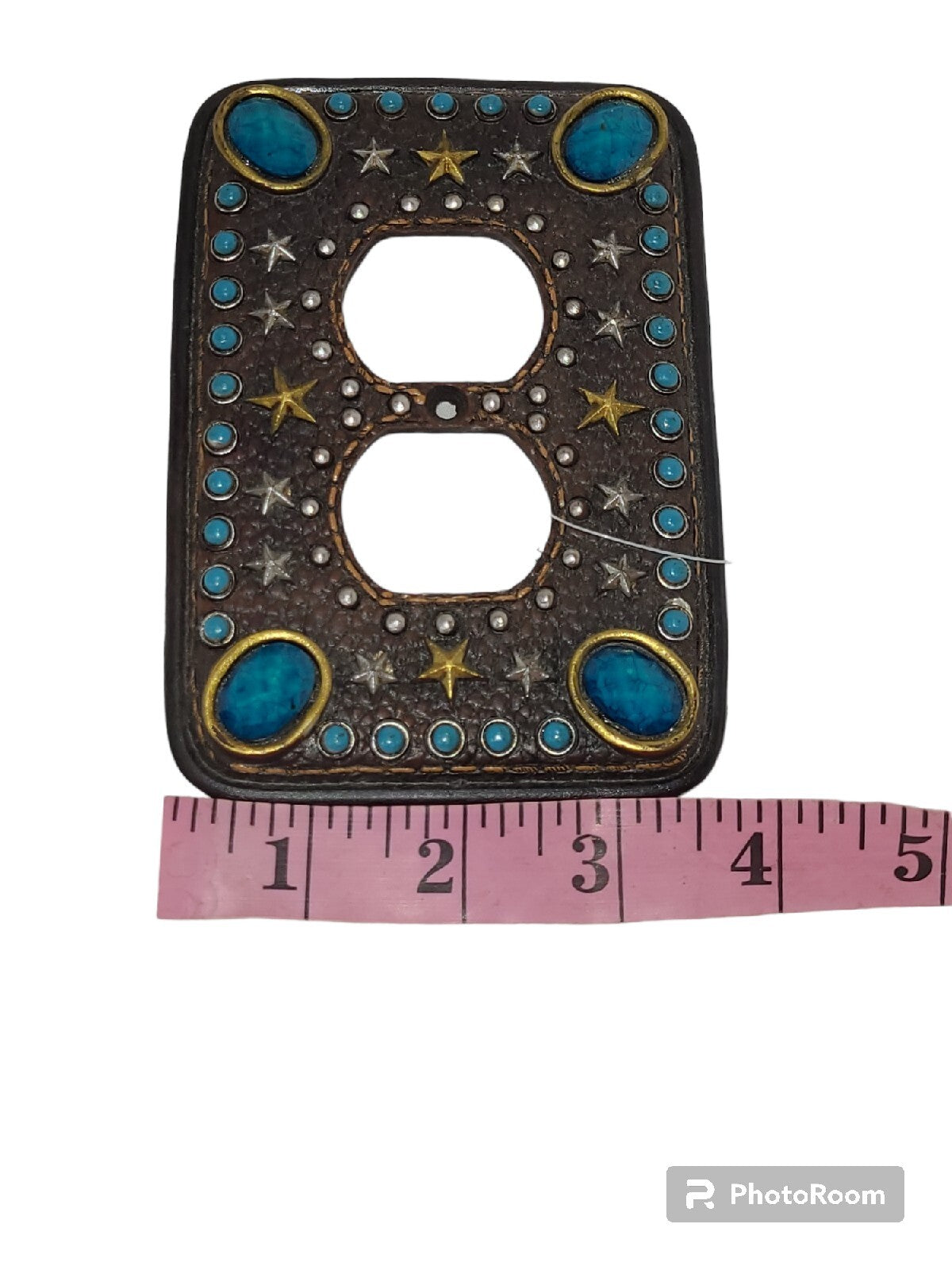 Embellished Leather Toggle Switch & Outlet Coordinating Set Covers
