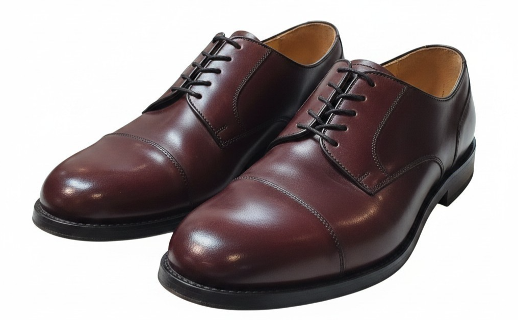 Casual Fridays  Deep Burgundy Oxford Size 9 1/2  Leather Sole Dress Shoes