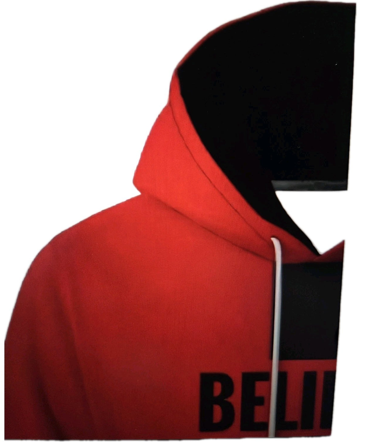 Large Size Men's "Believe in Yourself" Printed T-Hoodie and Pant  Set,