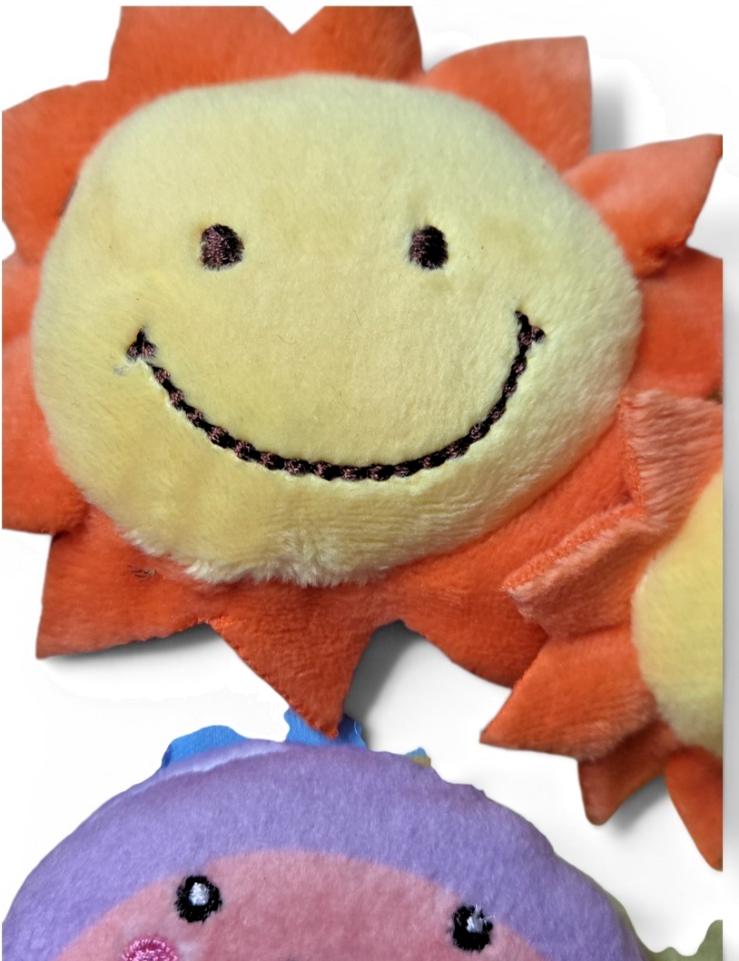Baby Developmental Rattle Set Discover Hands & Feet Unisex Sun & Rainbow