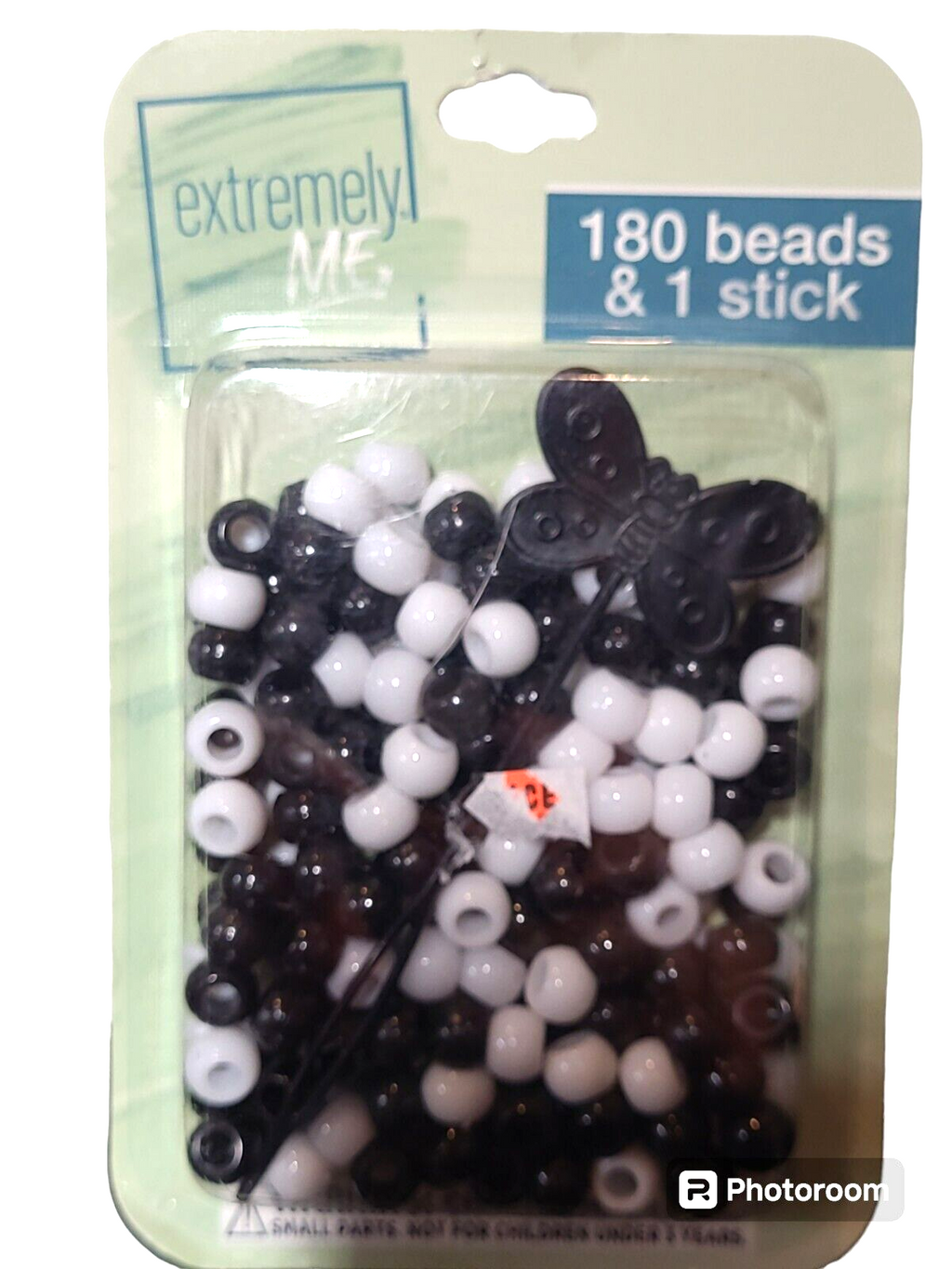 Lot 7  Of Crafting Assorted Beads  180 CT With 1 Stick