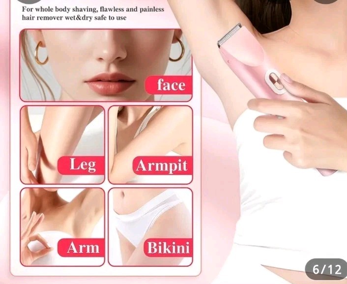 Dermave Bikini Shaver - Electric Bikini Trimmer for Women, Painless Hair Remove