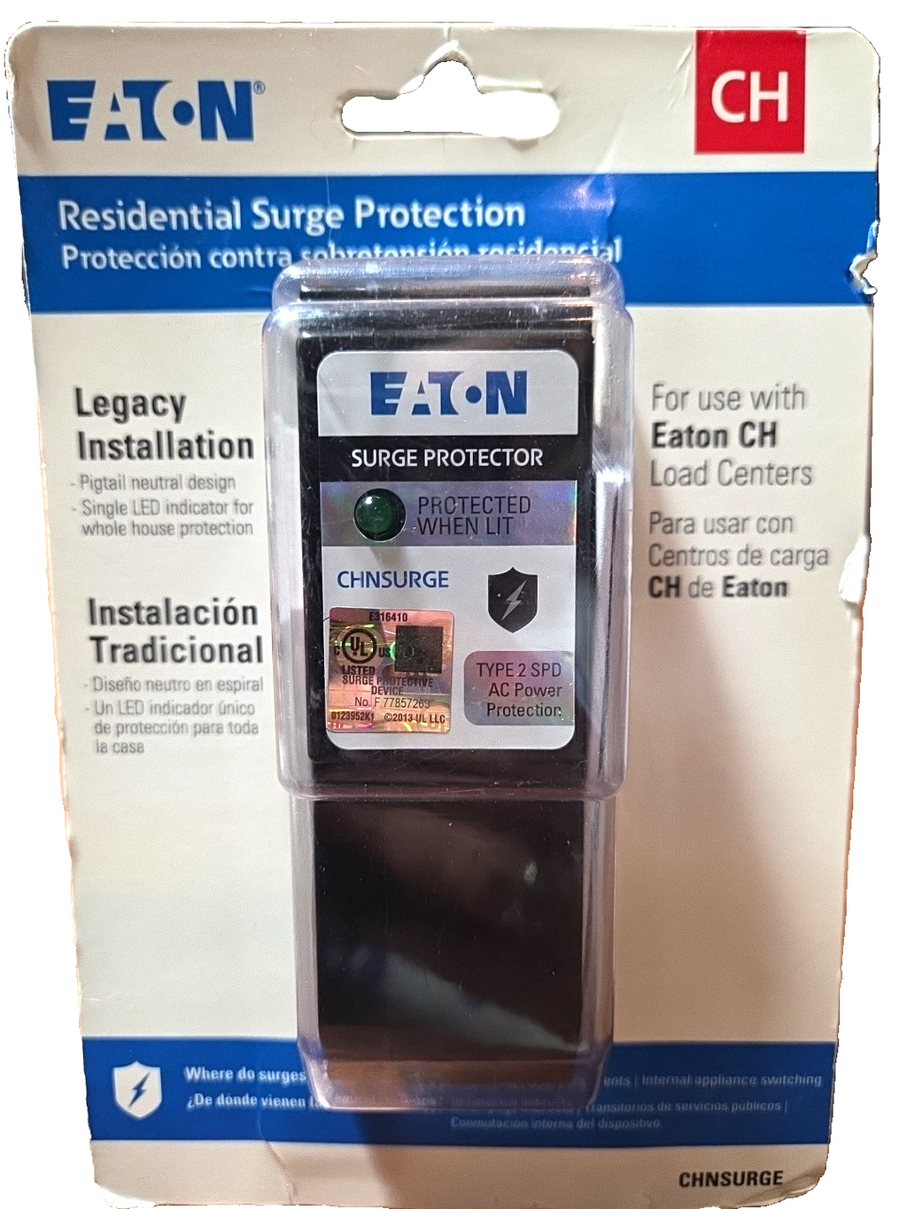 Eaton Type CH Circuit Breaker Surge Protective Device