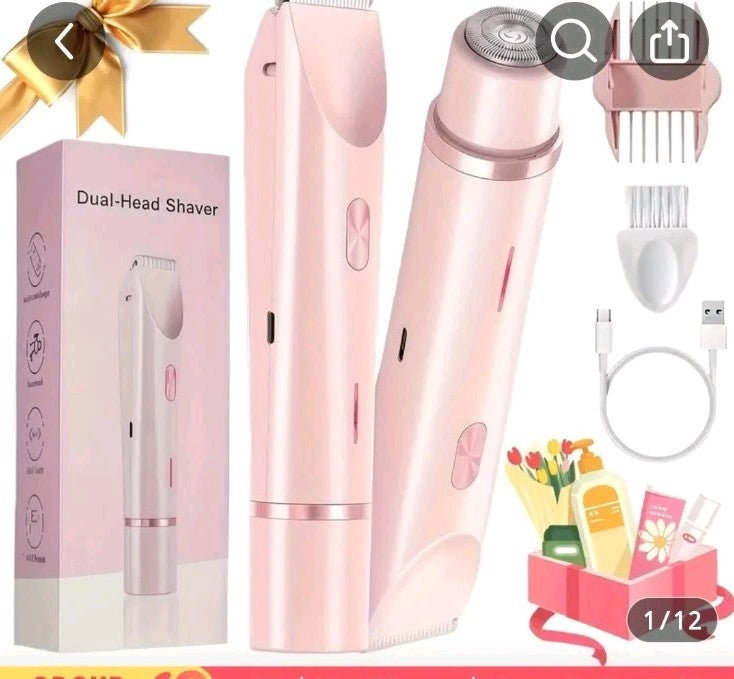 Dermave Bikini Shaver - Electric Bikini Trimmer for Women, Painless Hair Remove