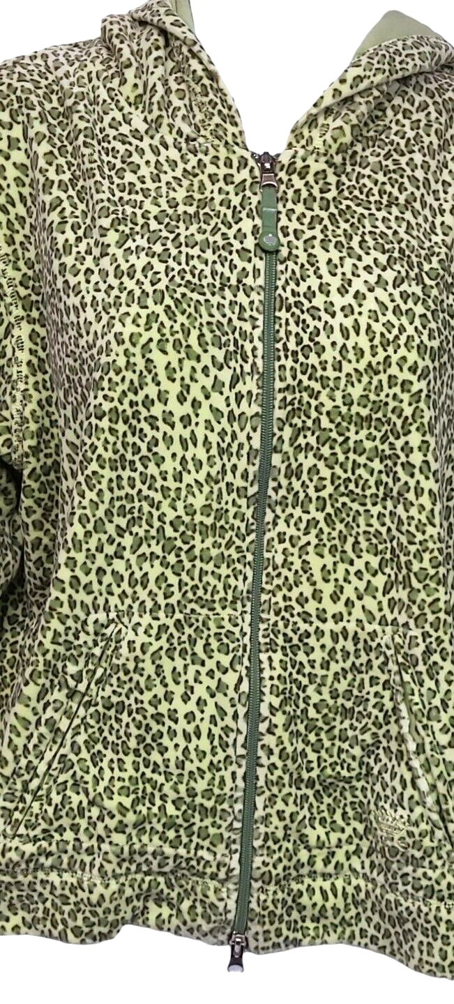 VINTAGE Oleg Cassini Yellow & Green Sport Jacket L Animal  Print