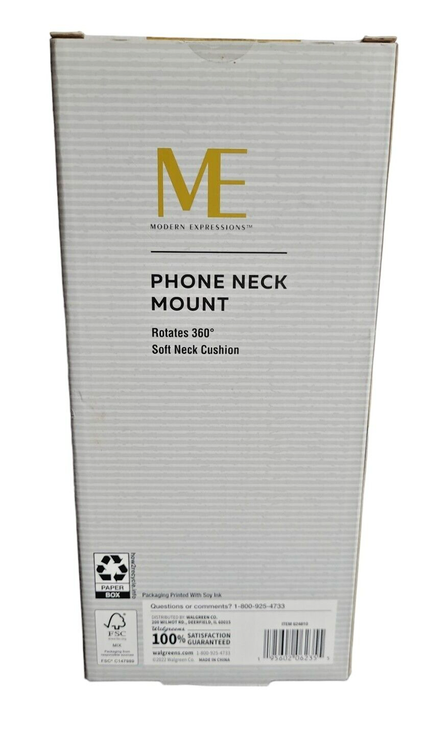Phone Neck Mount Black, rotates 360 degrees.  NIB.  Made by Modern Expression