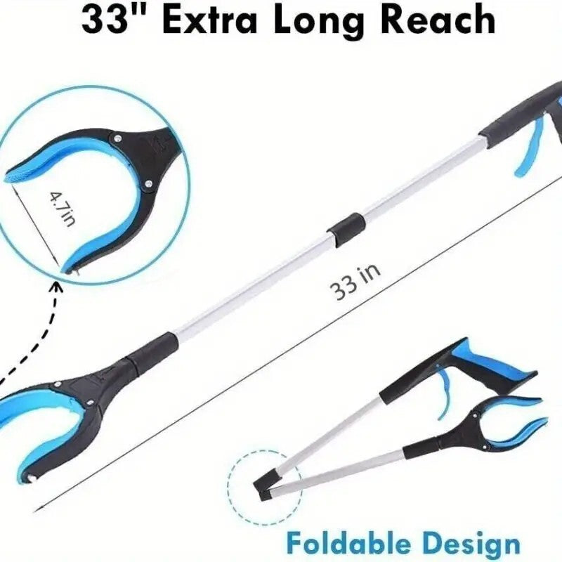 33inch Foldable Litter Reachers Pickers Tools Gripper Extender Grabber Picker