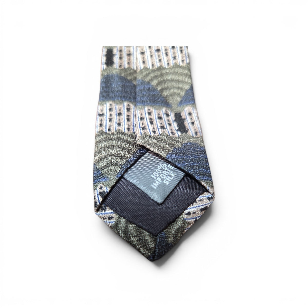 The Arrow Company Men's Necktie Tie Silk Made in USA Red Blue Gray Geometric
