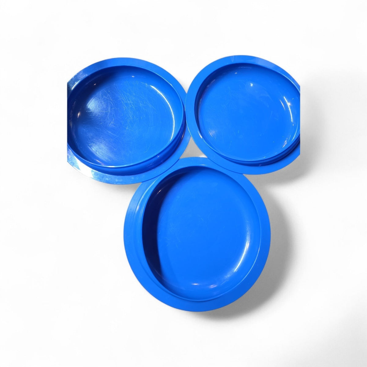 Hushee 3 Sets Adaptive Spill Proof Scoop Bowl and Plate Set with Suction Base