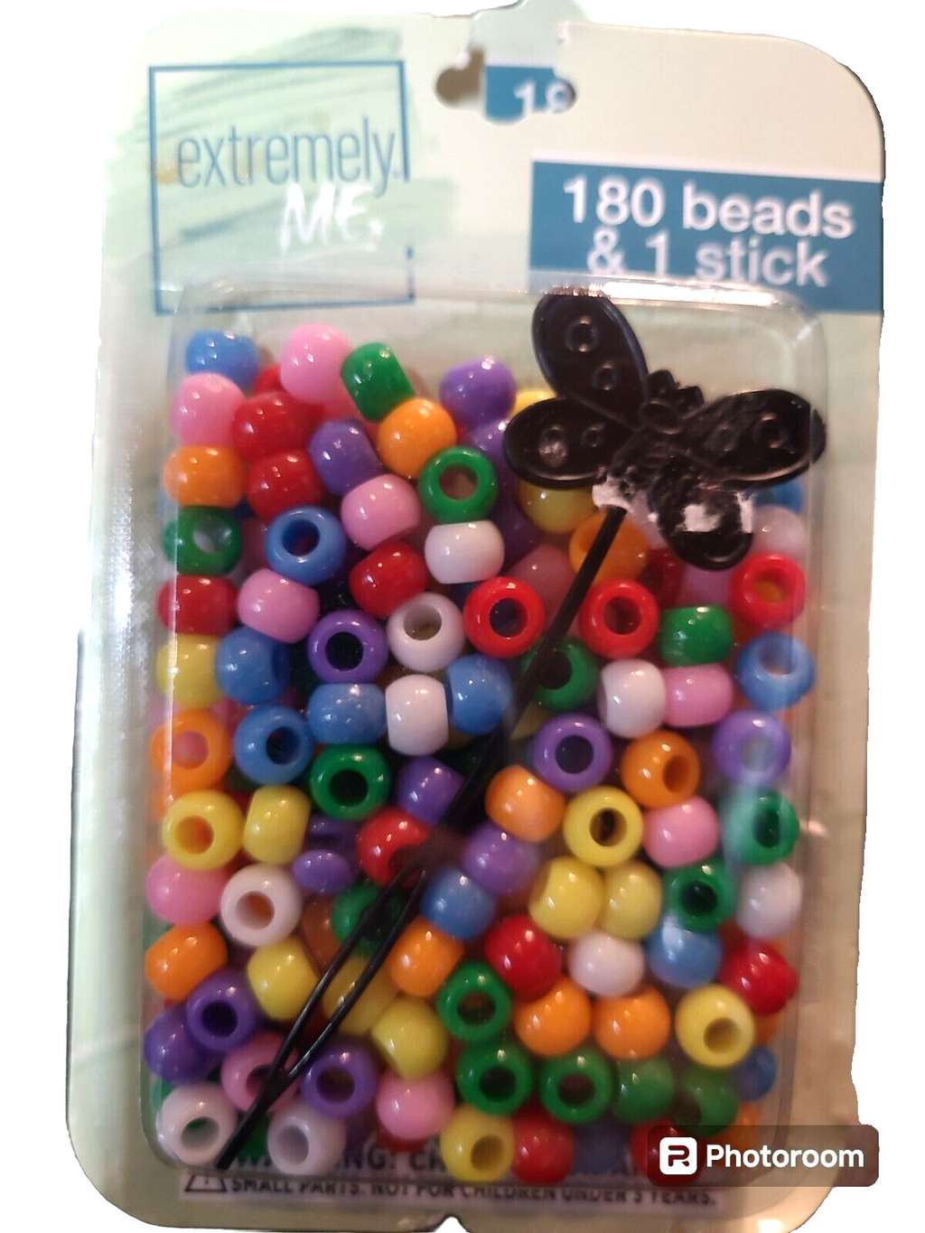 Lot 7  Of Crafting Assorted Beads  180 CT With 1 Stick