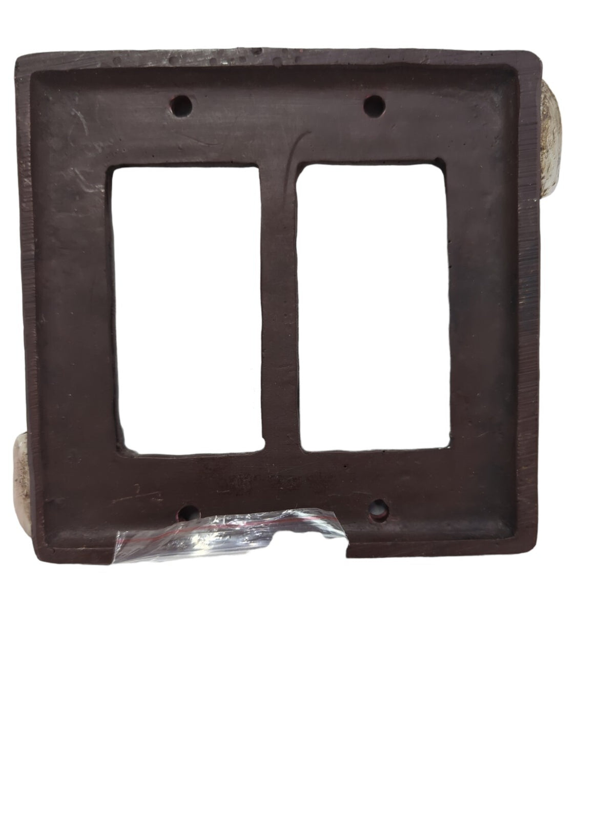 Silver Belt Buckle Switch Plate Covers Faux Leather Look Rustic Western Decor
