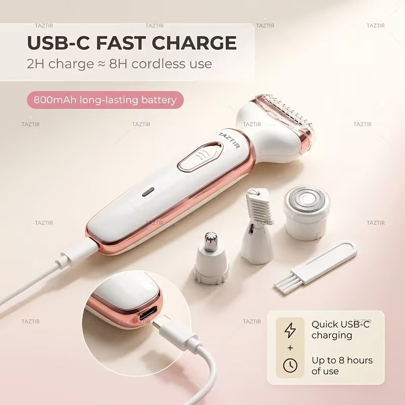 4 In 1 Electric Razor For Women Summer Bikini Shaver Painless Grooming Kit R