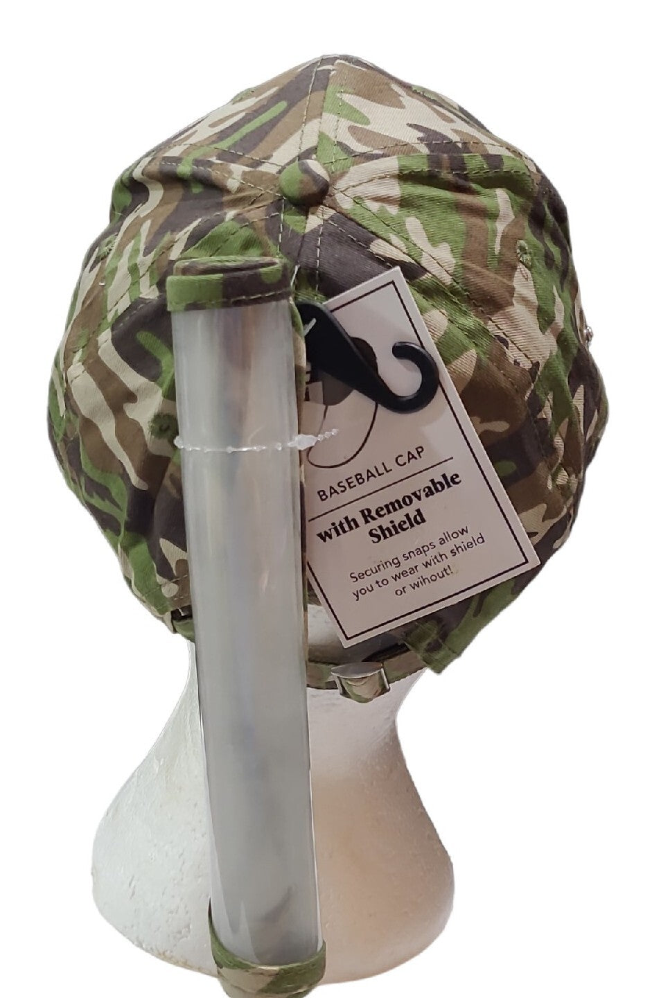 Camo Baseball Cap with Shield (LOC EC-11)