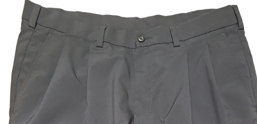 PGA Tour Golf Shorts Mens Size 36 Black Pleated Front with Pockets
