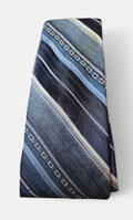 Vintage Fashion Collection Sears Men's Tie  Blue Striped