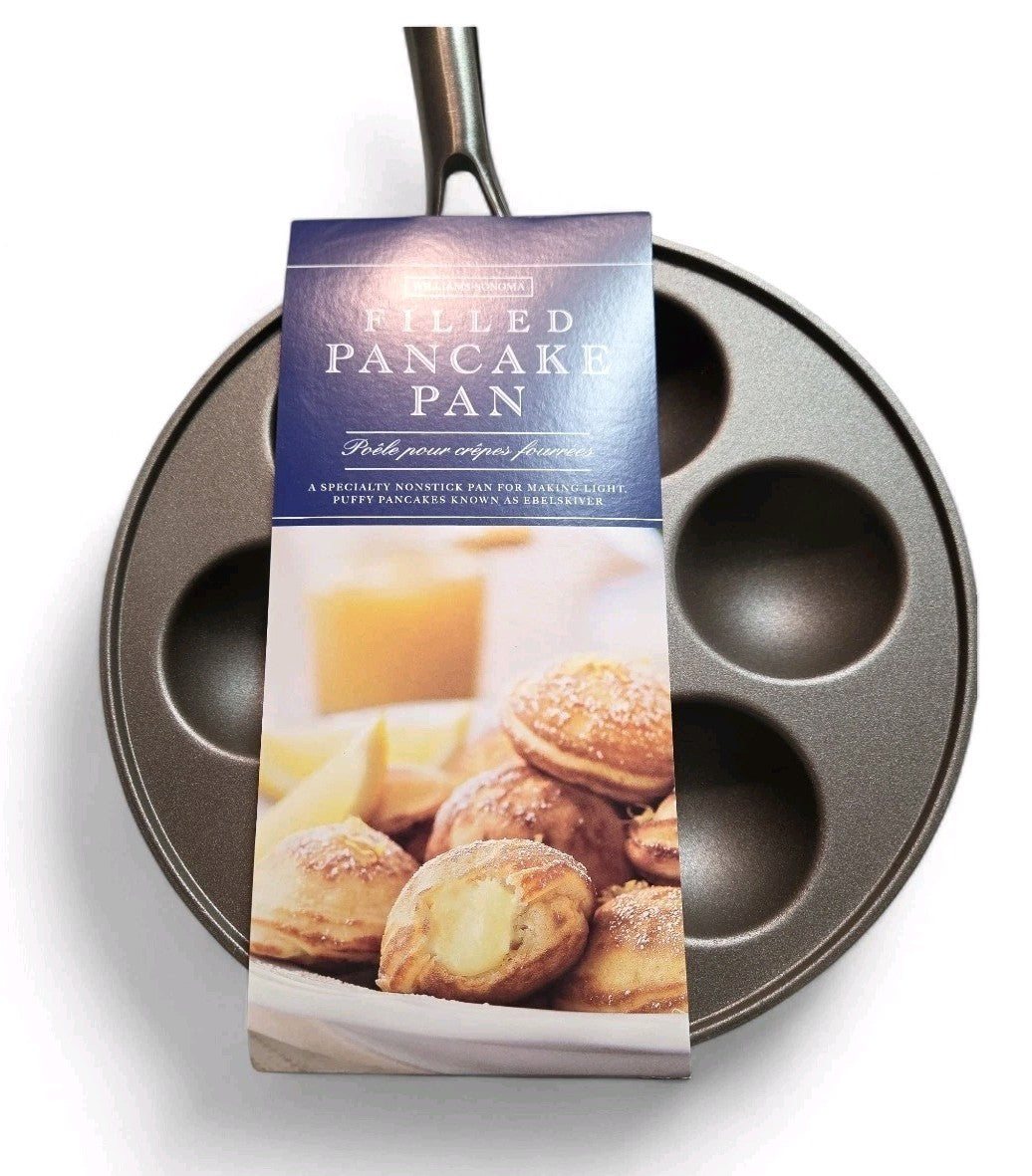 Nordic Ware Ebelskiver Pan Filled Pancake Maker USA Cast Aluminum 7 Cup Nonstick