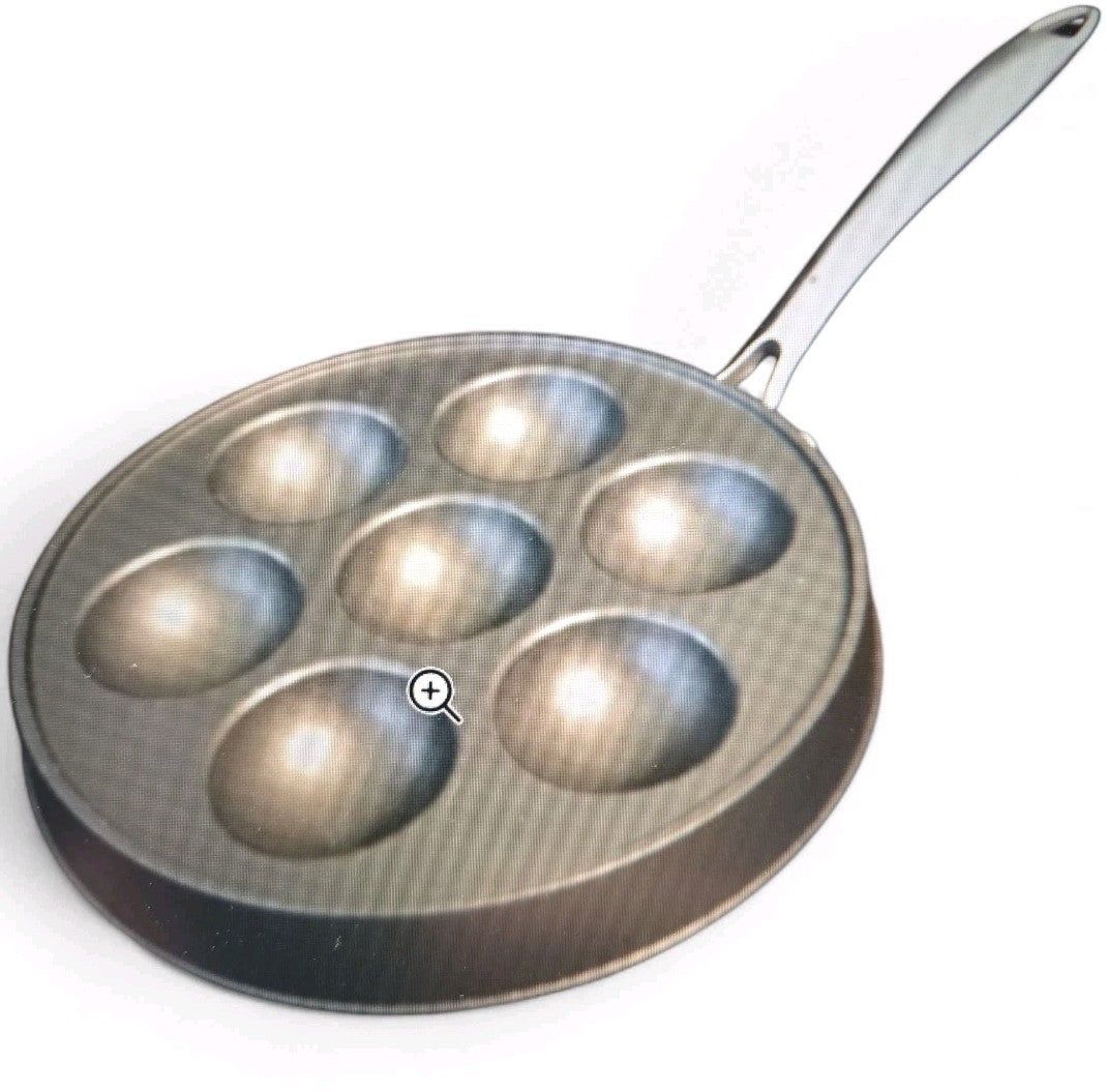 Nordic Ware Ebelskiver Pan Filled Pancake Maker USA Cast Aluminum 7 Cup Nonstick
