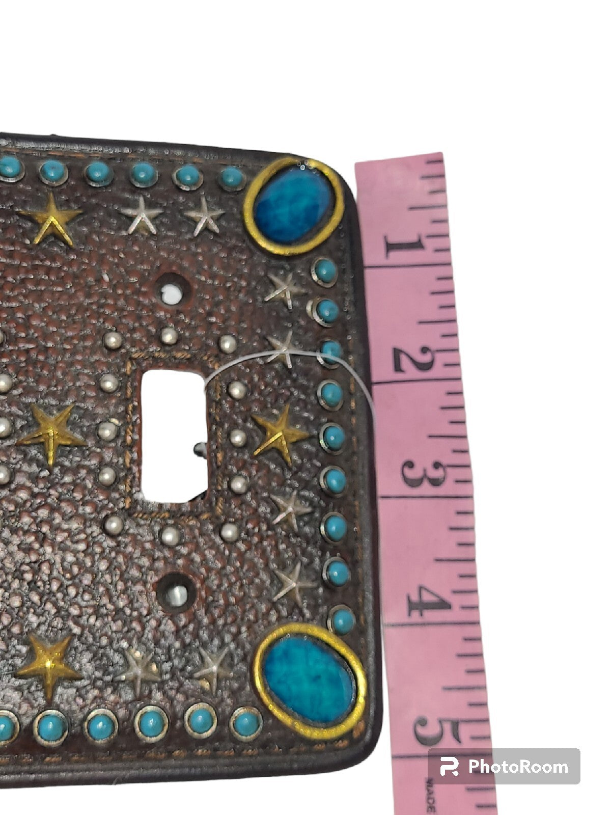 Embellished Leather Toggle Switch & Outlet Coordinating Set Covers