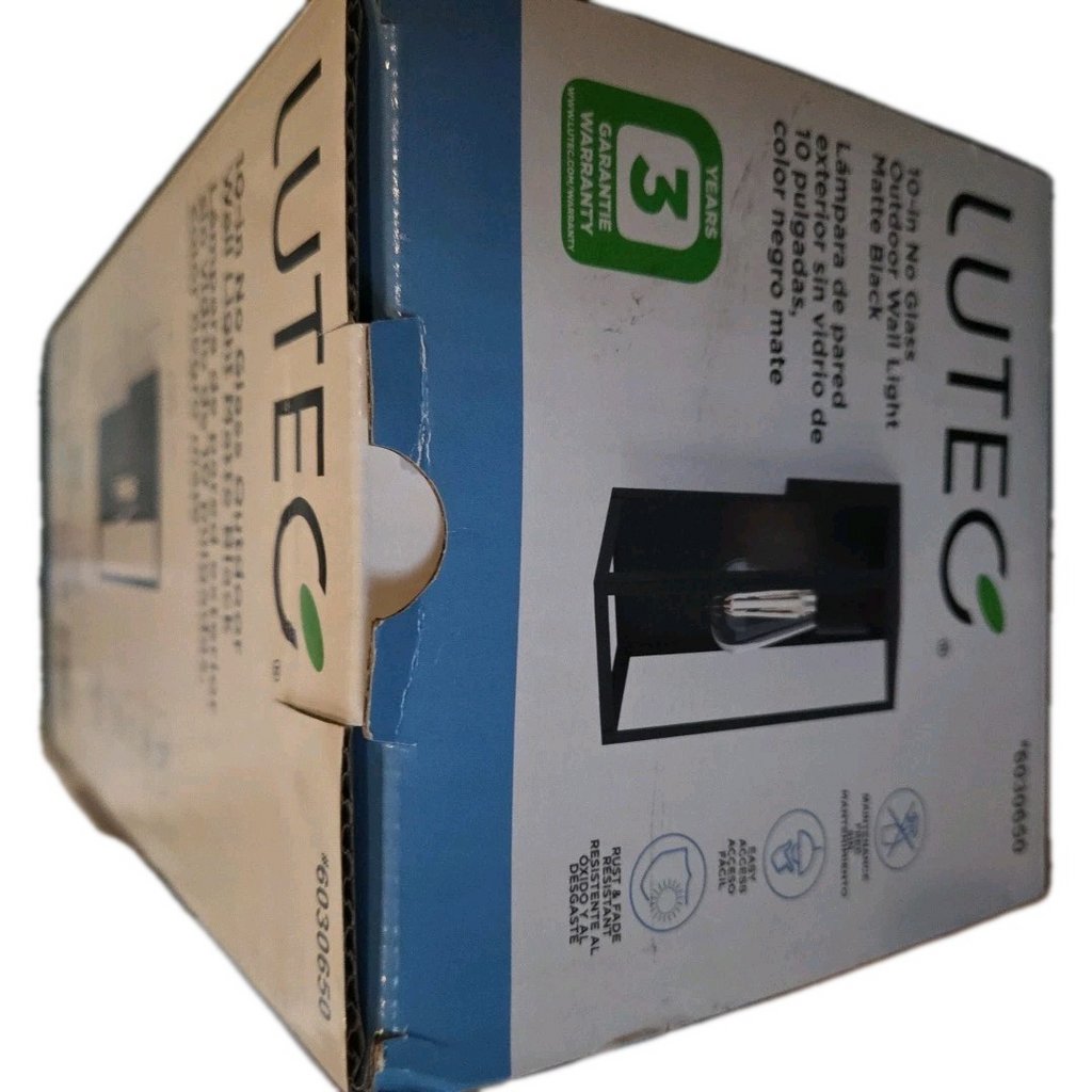 Lutec 1-Light Hardwired Outdoor Wall Light Sconce