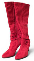 💖Vintage Covington   Red Suede Knee          Size-8  Boots